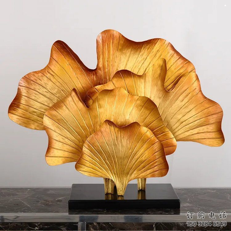 銀杏葉雕塑標(biāo)準(zhǔn)，烤漆工藝，不銹鋼銀杏葉雕塑精品