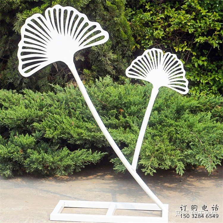 銀杏葉雕塑生產(chǎn)，街頭雕塑，不銹鋼銀杏葉雕塑供需