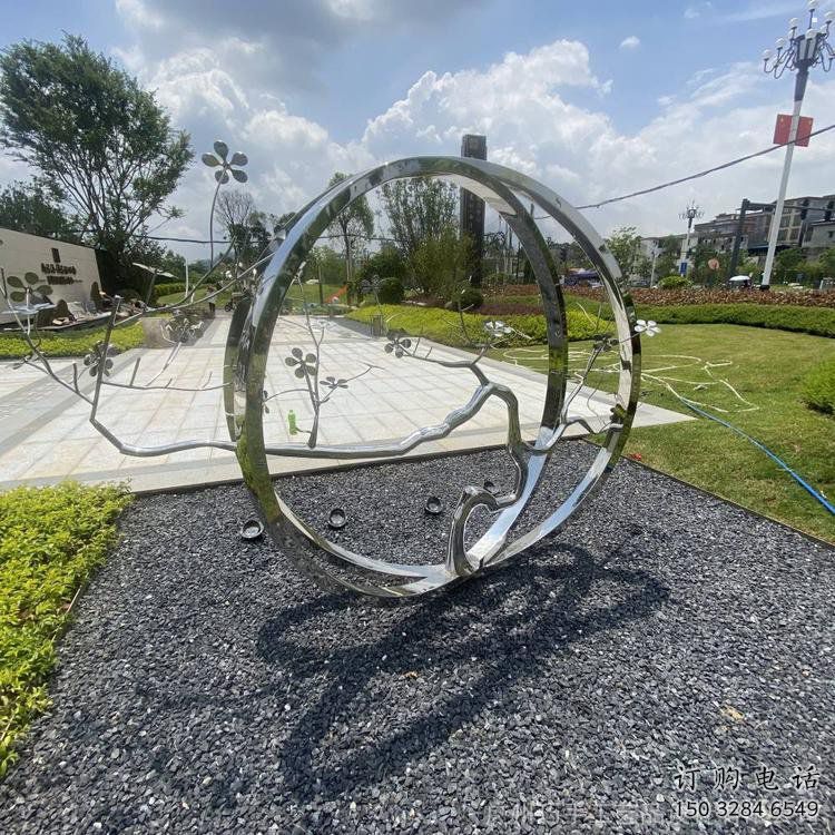 圓環(huán)樹雕塑預定，戶外雕塑，不銹鋼圓環(huán)樹雕塑特供