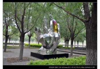 手掌雕塑訂做，景區(qū)案例，藝術不銹鋼手掌雕塑定制