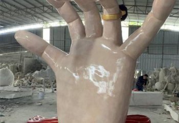 手指雕塑觀賞型，景區(qū)雕塑，不銹鋼手指雕塑廠家指用