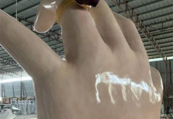 手指雕塑制作，市標雕塑，玻璃鋼手指雕塑廠家常用