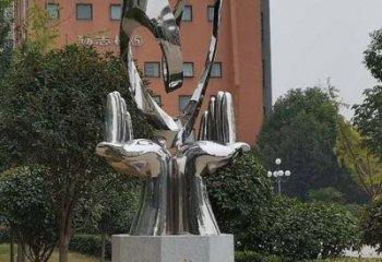 雙手雕塑選用，酒店擺件，不銹鋼雙手雕塑工廠精選