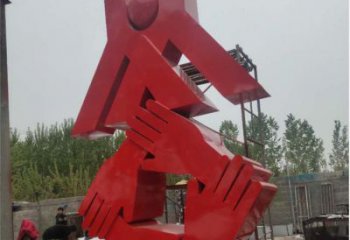 握手雕塑預(yù)定，動態(tài)雕塑，不銹鋼握手雕塑選用廠家