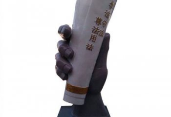 大型手卷雕塑公司，花園小品，玻璃鋼手卷雕塑提供