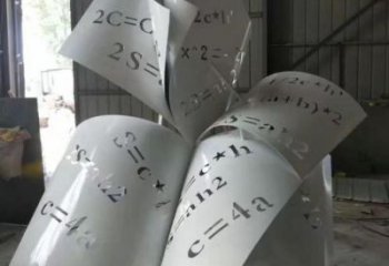 農(nóng)村書籍雕塑，鏤空景觀雕塑，抽象效果