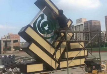 小區(qū)書籍雕塑，拉絲景觀雕塑，抽象效果