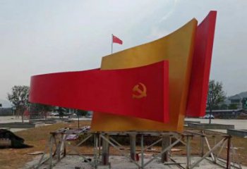 廣場(chǎng)書(shū)卷雕塑，抽象水景雕塑，抽象效果