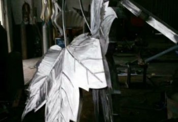 楓葉雕塑精選，美陳雕塑，不銹鋼楓葉雕塑通用