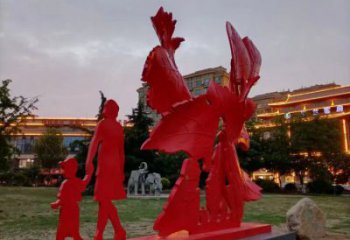 景觀楓葉雕塑廠家，烤漆工藝，烤漆楓葉雕塑承接