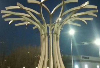 遮陽(yáng)樹(shù)雕塑通用，城市雕塑，不銹鋼遮陽(yáng)樹(shù)雕塑指用