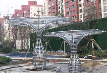遮陽(yáng)樹(shù)雕塑供應(yīng)，城區(qū)小品，鏤空遮陽(yáng)樹(shù)雕塑制造商