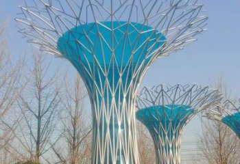 大型鏤空樹(shù)雕塑常用，戶(hù)外擺放，烤漆鏤空樹(shù)雕塑廠
