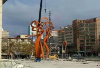 金屬鏤空樹雕塑制造商，鋼管組合，烤漆樹雕塑優(yōu)選