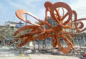 鏤空樹(shù)雕塑定做，城區(qū)小品，烤漆鏤空樹(shù)雕塑廠家