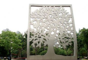 鏤空樹雕塑優(yōu)選，城市裝飾，鏤空剪紙樹雕塑廠