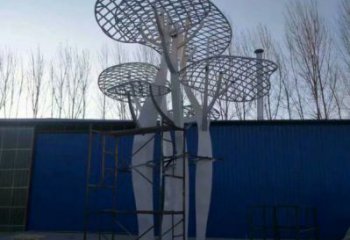 蘑菇樹雕塑生產(chǎn)商，廣場系列，創(chuàng)意鏤空蘑菇樹雕塑優(yōu)選