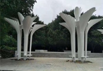 傘樹雕塑精選，街道標(biāo)識(shí)，景觀鏤空傘樹雕塑指用