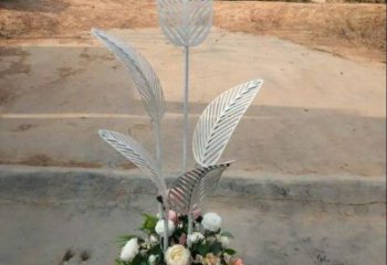 芭蕉葉雕塑供求，美陳雕塑，不銹鋼芭蕉葉雕塑制造