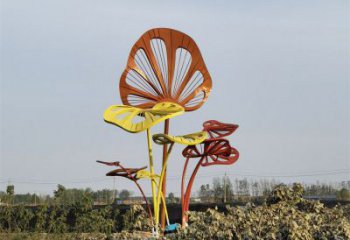 芭蕉葉雕塑制造商，小區(qū)擺件，不銹鋼芭蕉葉雕塑提供