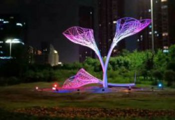 燈光樹葉雕塑廠，公園小品，燈光樹葉雕塑生產(chǎn)商