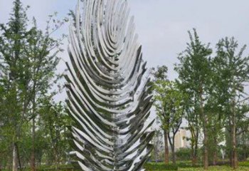 樹葉雕塑標(biāo)準(zhǔn)，景觀雕塑，不銹鋼鏡面樹葉雕塑提供