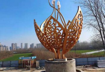 鏤空樹葉雕塑定價(jià)，廣場(chǎng)雕塑，烤漆樹葉雕塑優(yōu)價(jià)