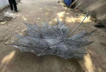 鏤空樹葉雕塑生產(chǎn)商，城市雕塑，鐵藝樹葉雕塑制造廠家