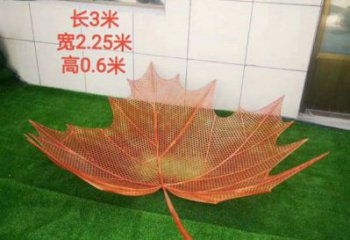 鏤空樹葉雕塑選用，酒店擺件，鐵藝樹葉雕塑工廠精選