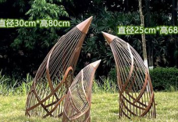 鏤空竹筍雕塑批發(fā)，廣場系列，不銹鋼竹筍雕塑優(yōu)選