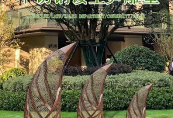 竹筍雕塑服務商，街景小品，鏤空不銹鋼竹筍雕塑點擊