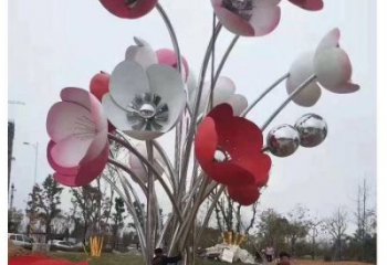 花樹雕塑加工，烤漆工藝，不銹鋼花樹雕塑廠家精選