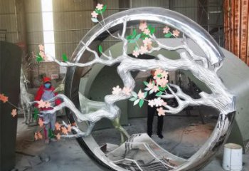 梅花樹雕塑通用，創(chuàng)意雕塑，不銹鋼梅花樹雕塑生產(chǎn)