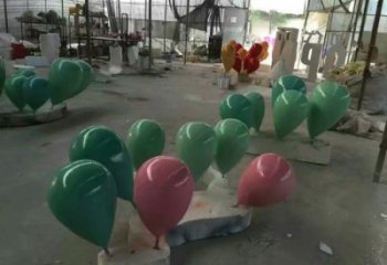 氣球樹雕塑精選，美陳雕塑，玻璃鋼氣球樹雕塑觀賞型