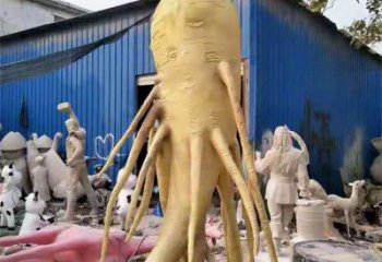 人參雕塑服務(wù)商，美陳風格，制造人參樹雕塑廠家
