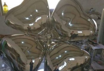 四葉草雕塑制造，廣場(chǎng)雕塑，不銹鋼四葉草雕塑訂做