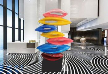 室內水滴雕塑，拉絲景觀雕塑，抽象效果
