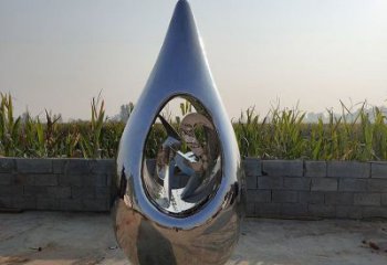 淚滴雕塑供需，彩鋼制作，大型不銹鋼淚滴雕塑公司