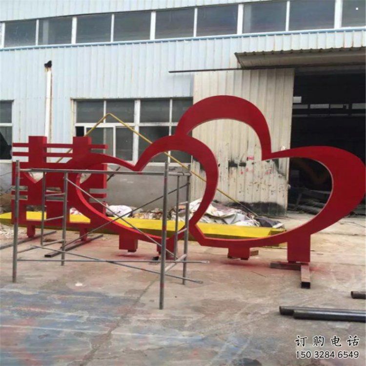 love雕塑制作專供，園林裝飾，建筑不銹鋼love雕塑廠家