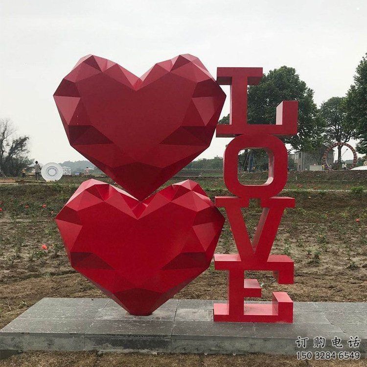love字母雕塑承接，鍛造工藝，不銹鋼love雕塑廠(chǎng)家
