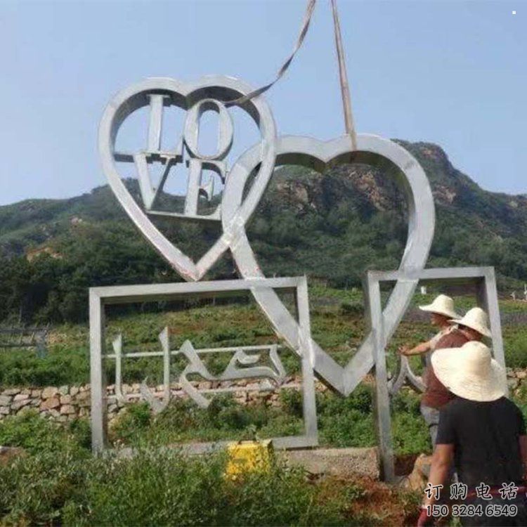 現(xiàn)代love雕塑承接，歐式風(fēng)格，廣場不銹鋼love雕塑精選