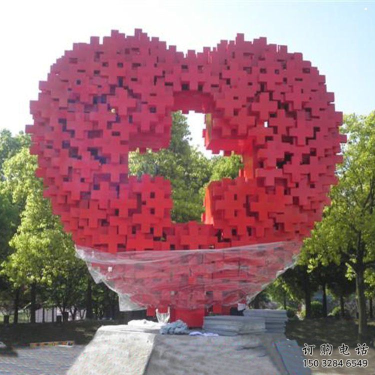 愛心雕塑通用，花園小品，廣場(chǎng)不銹鋼愛心雕塑優(yōu)價(jià)