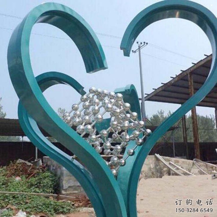 景區(qū)心形雕塑供給，愛(ài)情雕塑，鏡面心形雕塑廠家供求