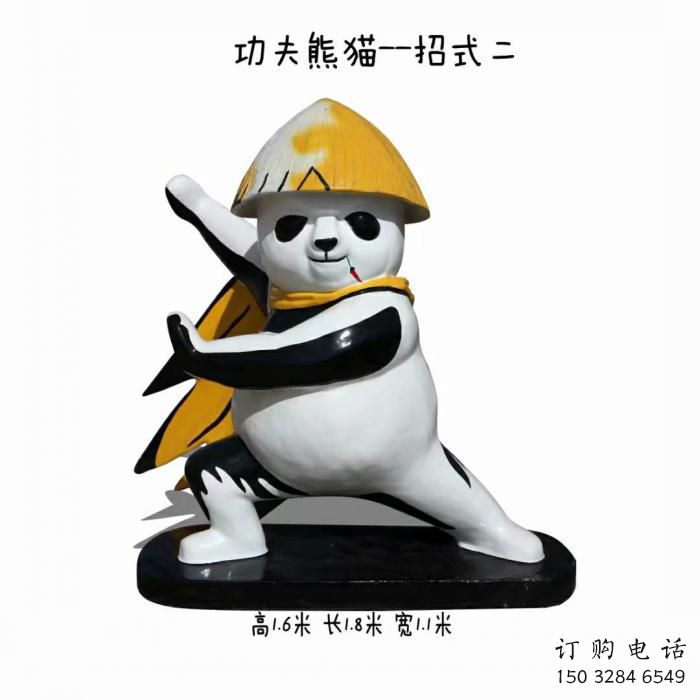 景區(qū)熊貓雕塑供給，美陳雕塑，彩繪熊貓雕塑廠家供求