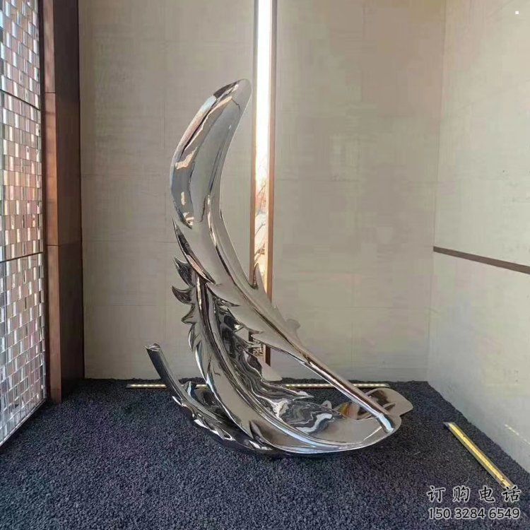 羽毛雕塑標(biāo)準(zhǔn)，廣場雕塑，鏡面羽毛雕塑廠家供給