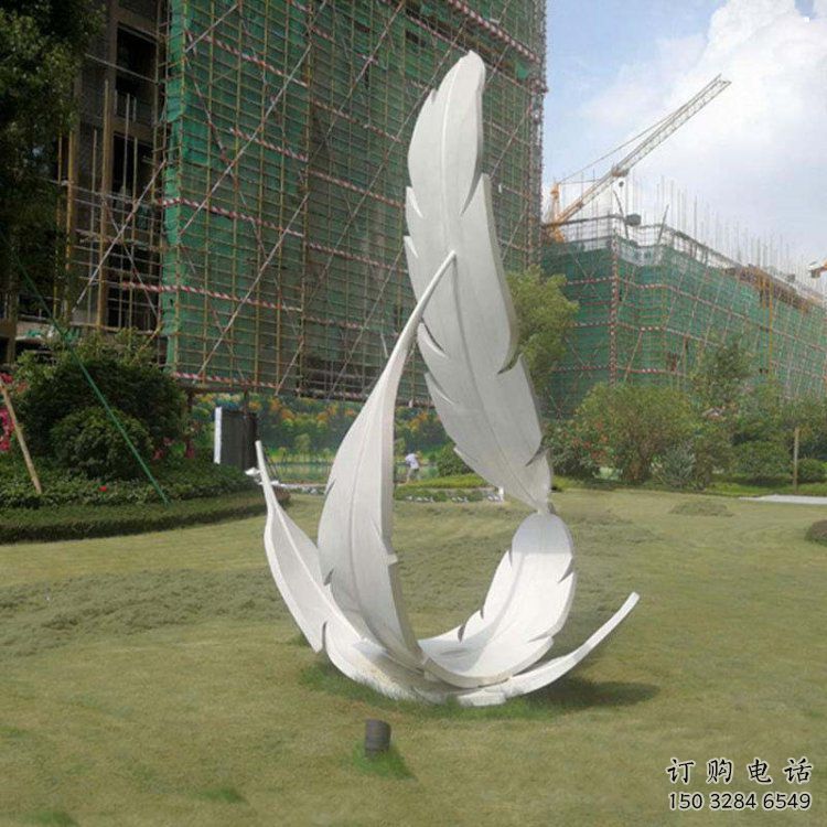 羽毛雕塑工廠標(biāo)準(zhǔn)，多彩藝術(shù)，景觀烤漆羽毛雕塑供應(yīng)