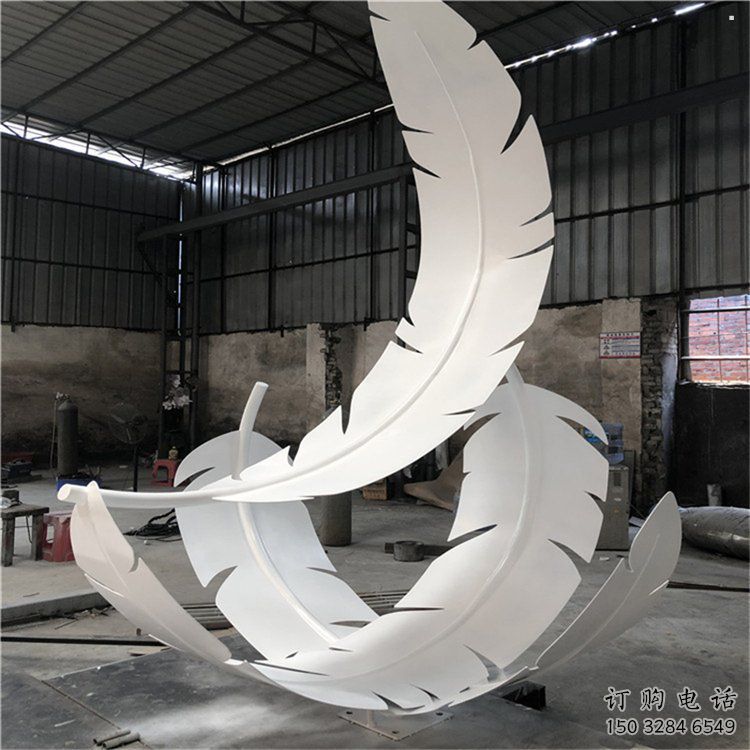 羽毛雕塑預(yù)定，城區(qū)小品，民俗烤漆羽毛雕塑制造商
