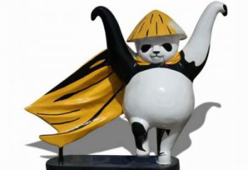 地產(chǎn)熊貓雕塑定做，城區(qū)小品，景觀彩繪熊貓雕塑定價(jià)