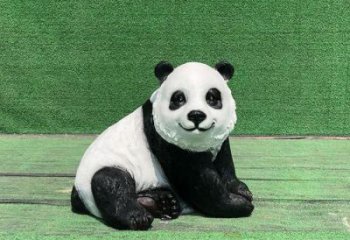 地產(chǎn)熊貓雕塑提供，露天雕塑，仿真熊貓雕塑生產(chǎn)廠家