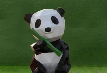 熊貓雕塑常用，動物組合，景觀卡通熊貓雕塑廠家